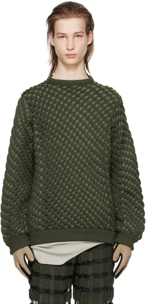 Isa Boulder Green Succulent Sweater Cover