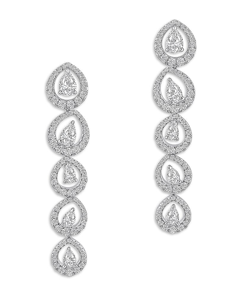 Harakh Diamond Drop Earrings in 18K White Gold, 1.6 ct. t. w. Cover