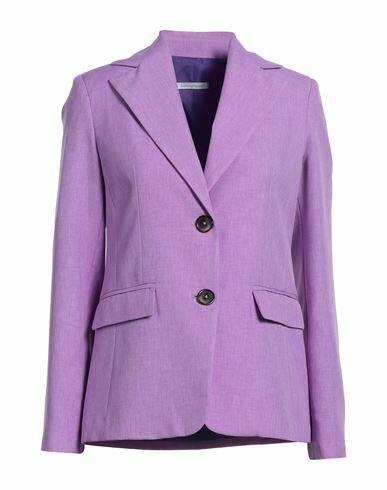 Biancoghiaccio Woman Blazer Mauve Polyester Cover