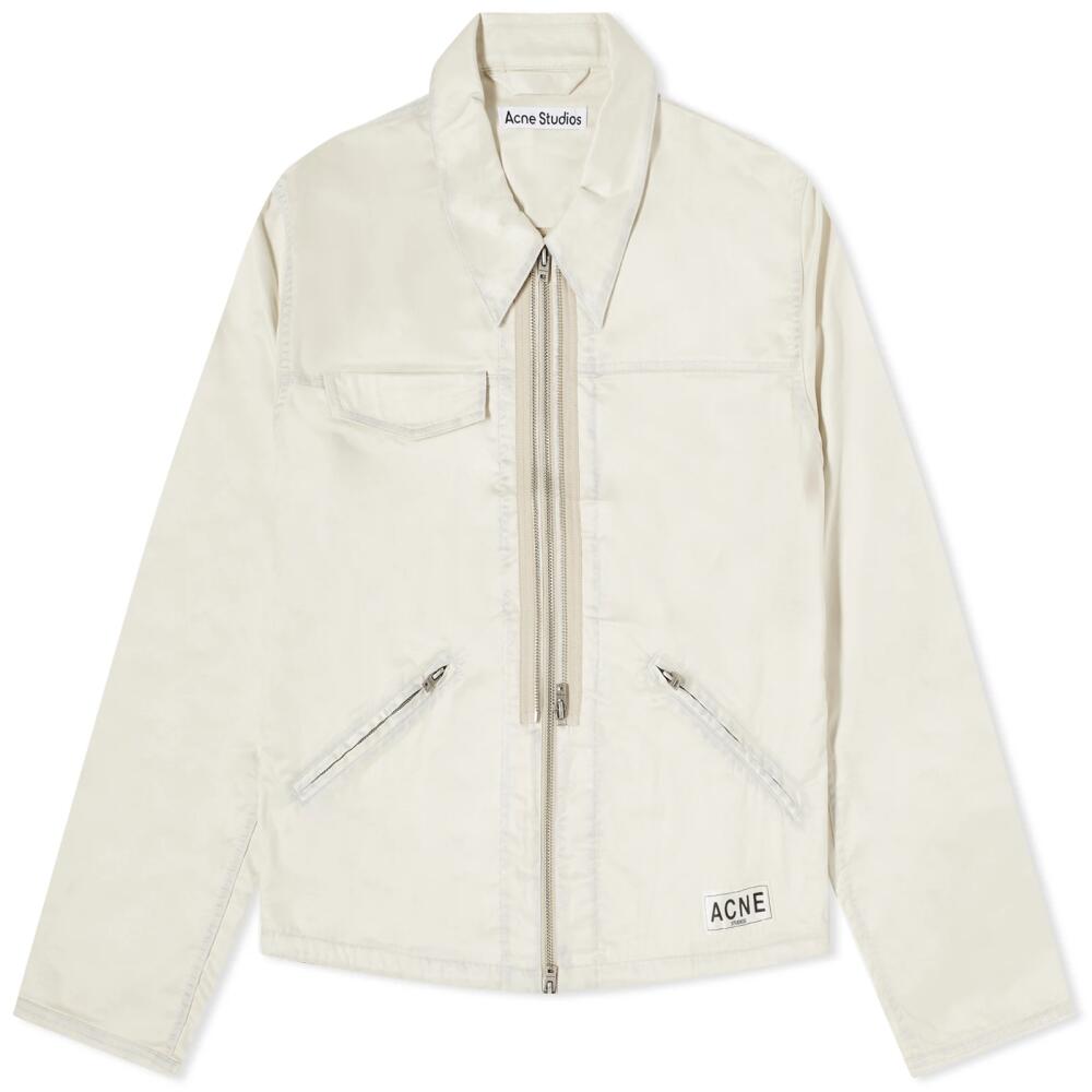 Acne Studios Men's Ondrey Faux Suede Jacket in Beige Cover