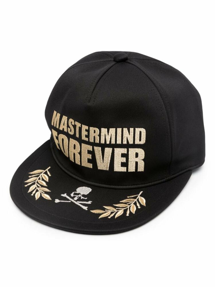 Mastermind Japan logo-embroidered flat-peak cap - Black Cover