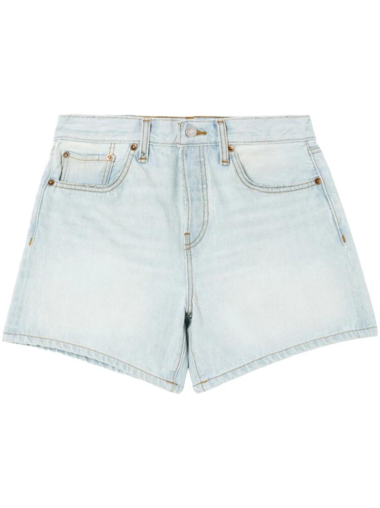 RE/DONE mid-rise denim shorts - Blue Cover