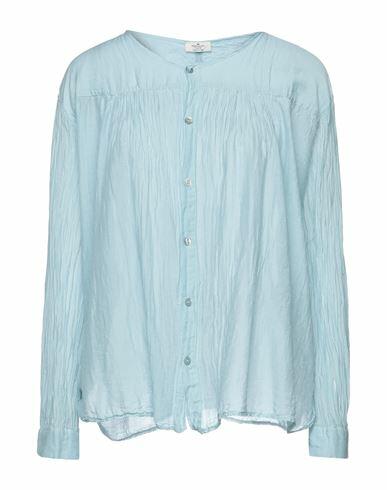 Rebel Queen Woman Shirt Sky blue Cotton, Silk Cover