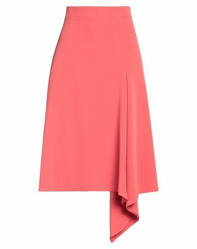 Berwich Woman Midi skirt Coral Polyester, Elastane Cover