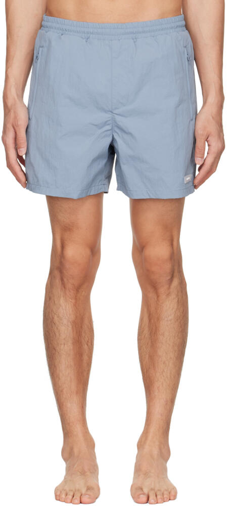 Helmut Lang Blue Nylon Shorts Cover