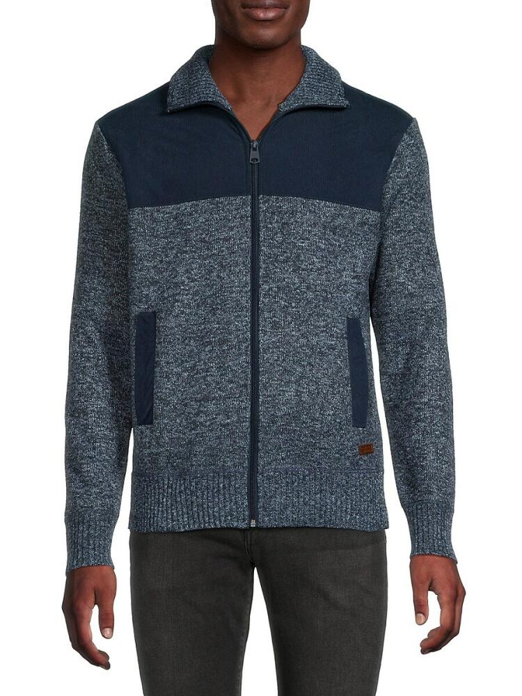 BUFFALO David Bitton Men's Watchman Colorblock Jacket - Blue Cover