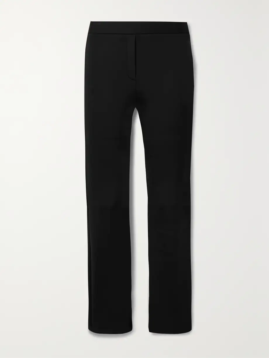 Brandon Maxwell - The Amber Cropped Neoprene Bootcut Pants - Black Cover