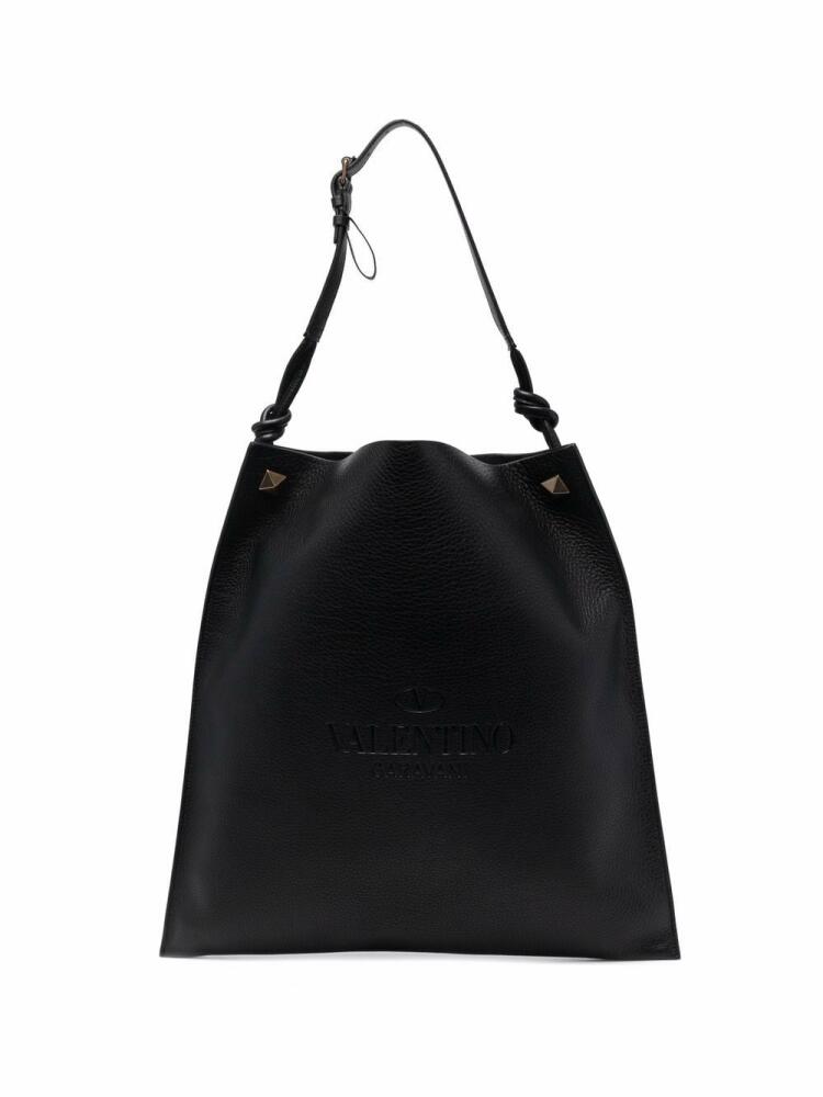 Valentino Garavani logo debossed tote bag - Black Cover