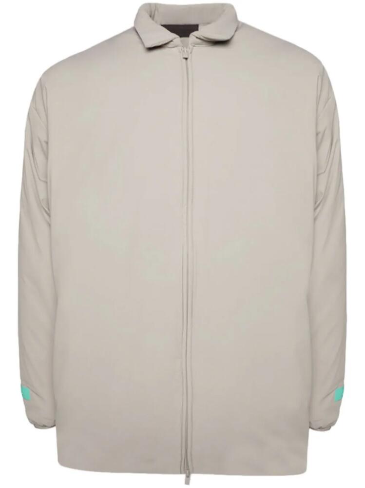 FEAR OF GOD ESSENTIALS zip-up shirt jacket - Grey Cover