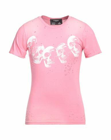 Domrebel Man T-shirt Magenta Cotton Cover