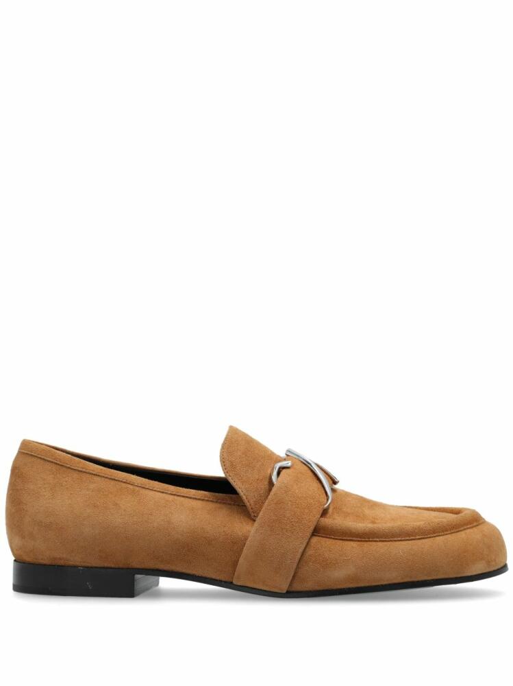 Proenza Schouler monogram loafers - Brown Cover