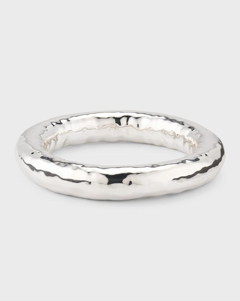 NEST Jewelry Silver Chunky Stacking Bangle Bracelet Cover