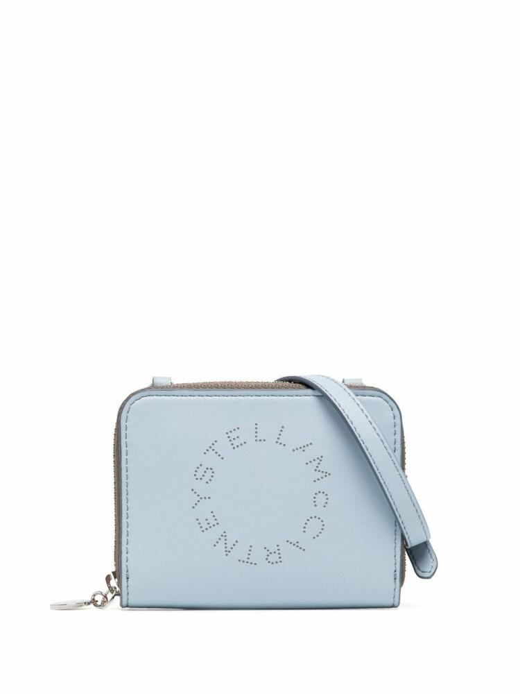 Stella McCartney Stella Logo strap-detail cardholder - Blue Cover