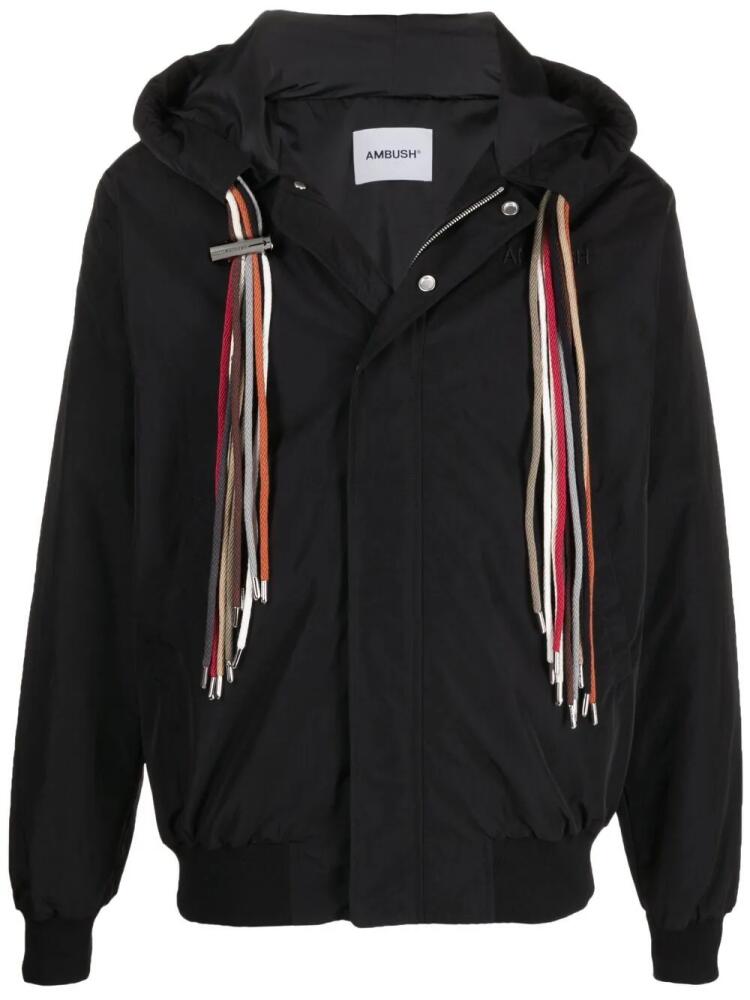 AMBUSH drawstring hooded jacket - Black Cover