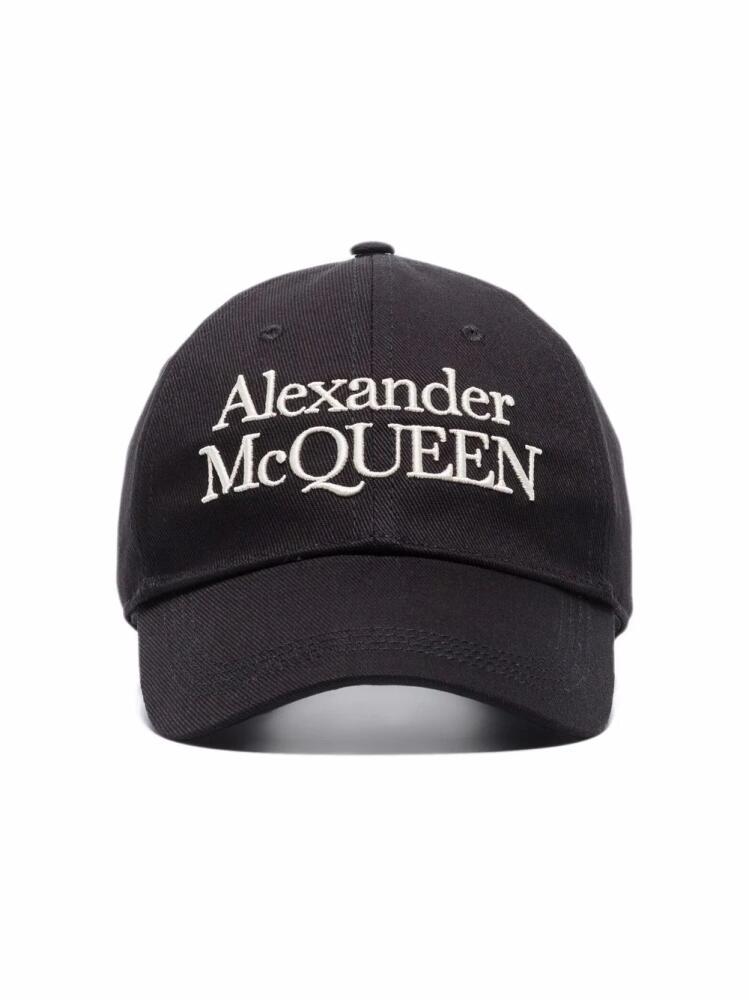 Alexander McQueen logo-embroidered baseball cap - Black Cover