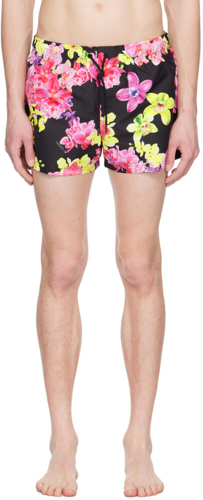 Versace Underwear Black Orchid Swim Shorts Cover