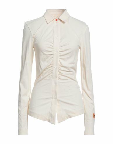 Heron Preston Woman Shirt Beige Organic cotton, Polyester Cover