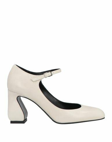 Si Rossi By Sergio Rossi Woman Pumps Ivory Leather Cover