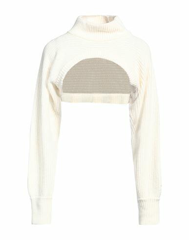 Soallure Woman Turtleneck Ivory Viscose, Wool, Polyamide, Cashmere Cover