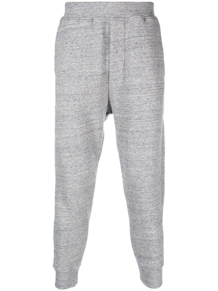 DSQUARED2 embroidered-logo cotton track pants - Grey Cover