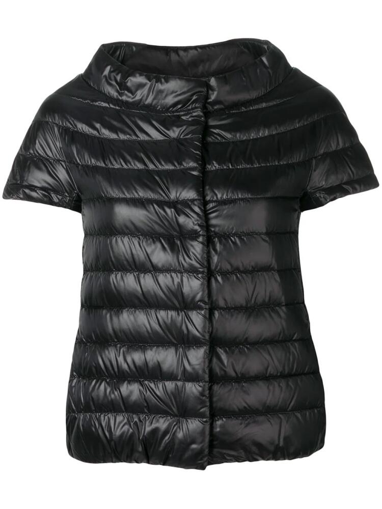 Herno short sleeve puffer jacket - Black Cover