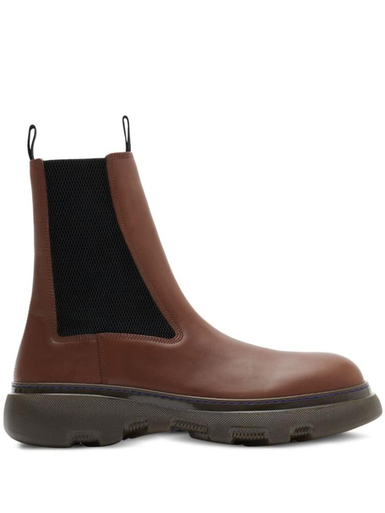 Burberry Creeper leather Chelsea boots - Brown Cover