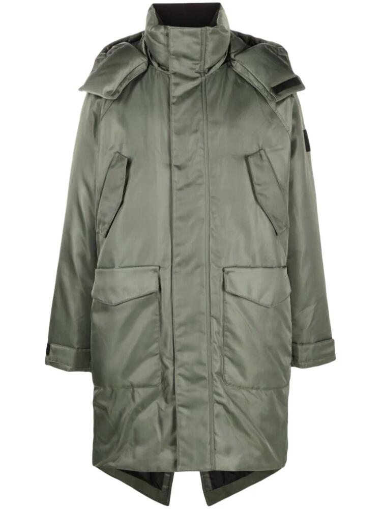 Calvin Klein Jeans hooded puffer parka - Green Cover