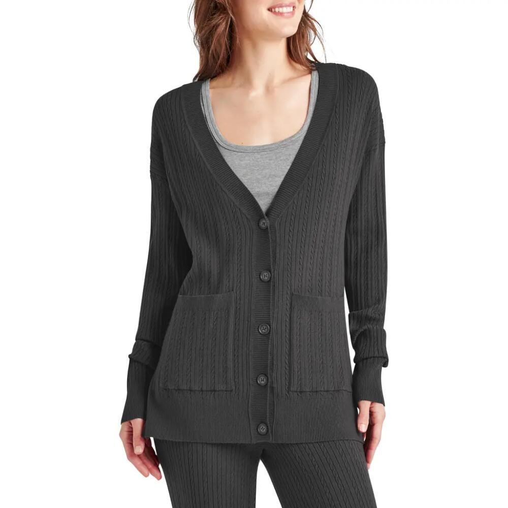 Splendid Veronica Cable Stitch Cardigan in Lead Cover