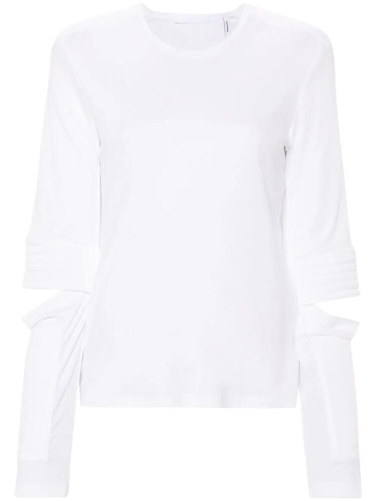 Helmut Lang Astro cut-out T-shirt - White Cover