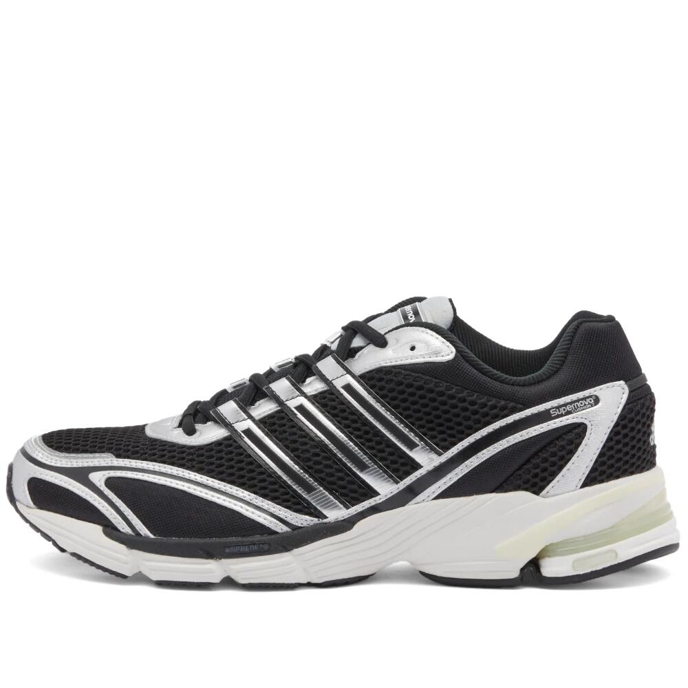 Adidas Men's Supernova Cushion 7 Sneakers in Core Black/Silver Met/Crystal White Cover