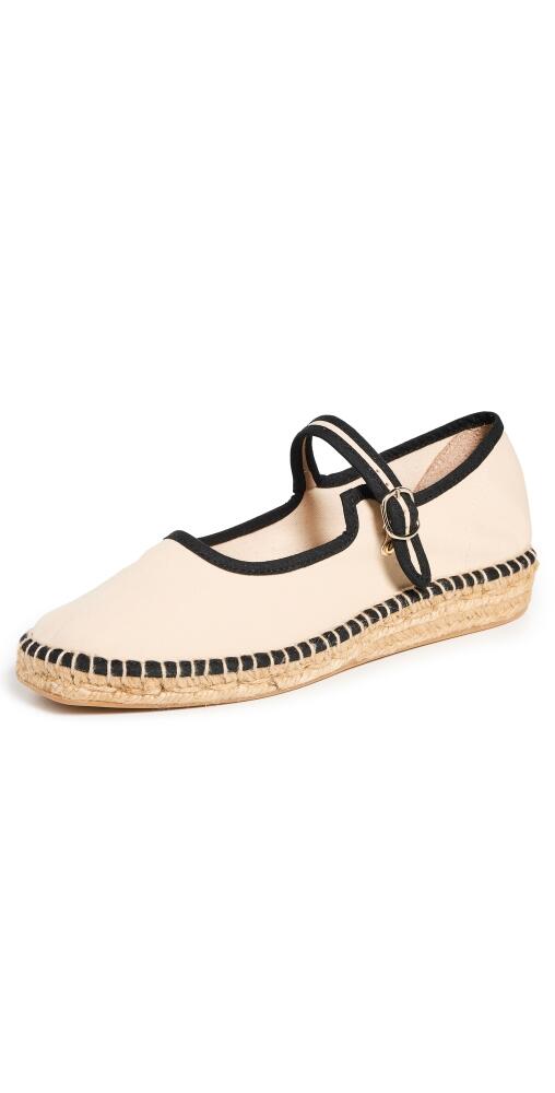 Naguisa Peonia Mary Jane Espadrilles Ecru-Black Cover