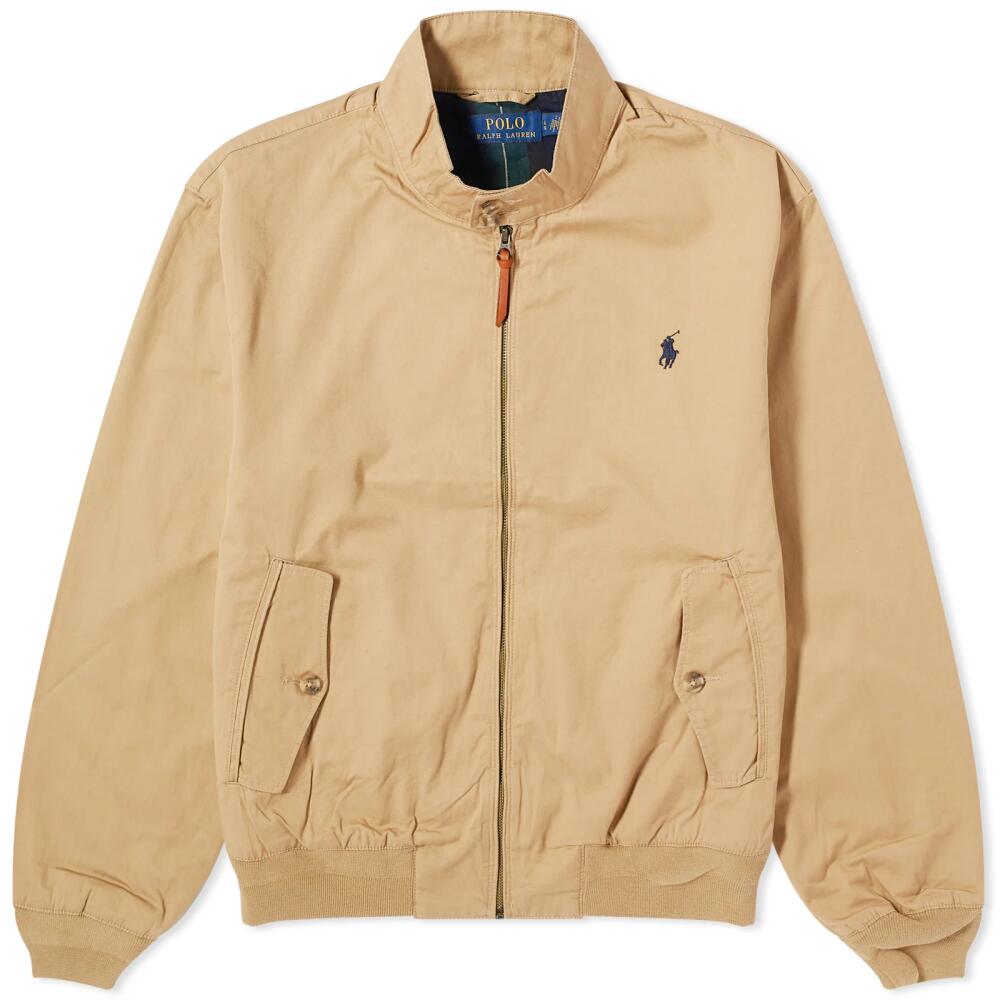 Polo Ralph Lauren Men's Lined Windbreaker Jacket in Cafe Tan Cover