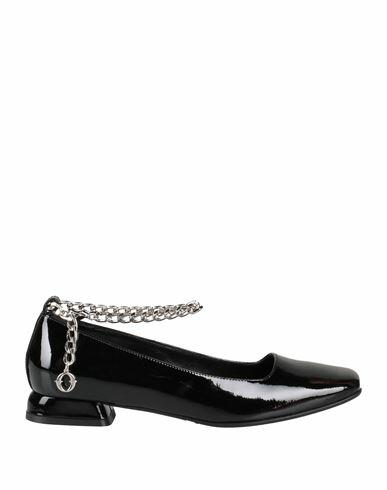 Ottod'ame Woman Ballet flats Black Soft Leather Cover