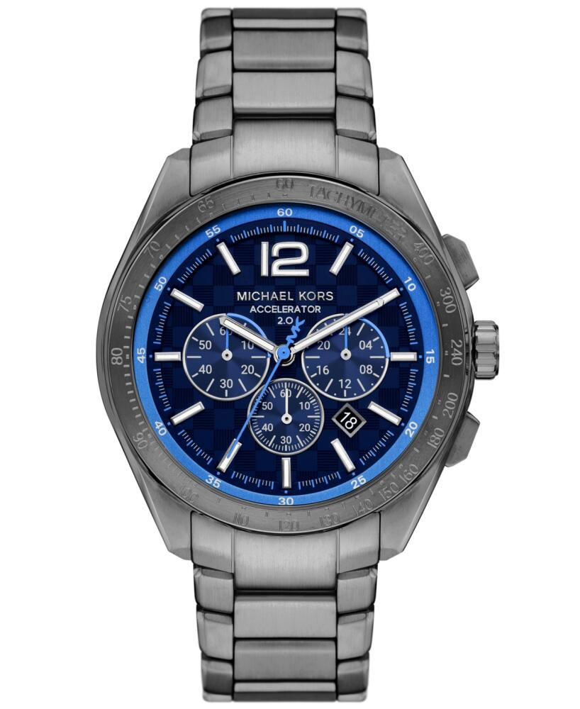 Michael Kors Men's Accelerator 2.0 Chronograph Gunmetal Stainless Steel Watch 44mm - Gunmetal Cover