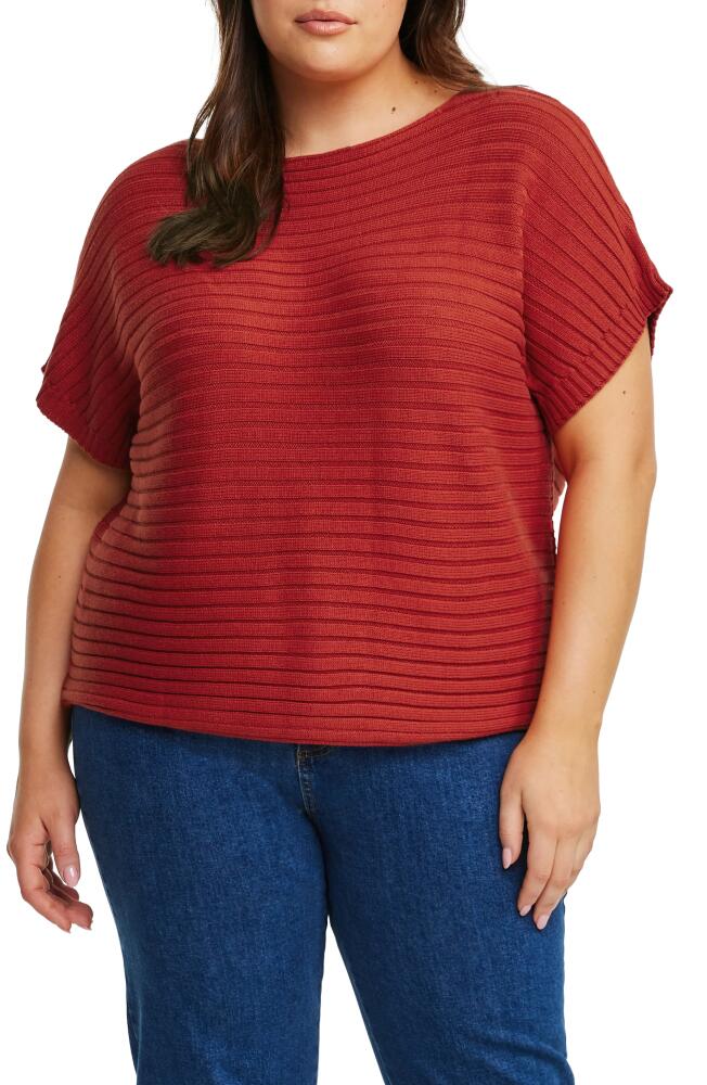 Estelle Atlas Horizontal Rib Sweater in Orange Cover