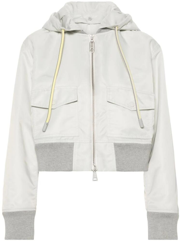 Moncler Briseo satin bomber jacket - Neutrals Cover