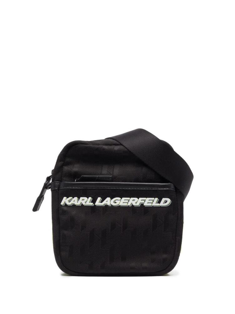 Karl Lagerfeld logo messenger bag - Black Cover