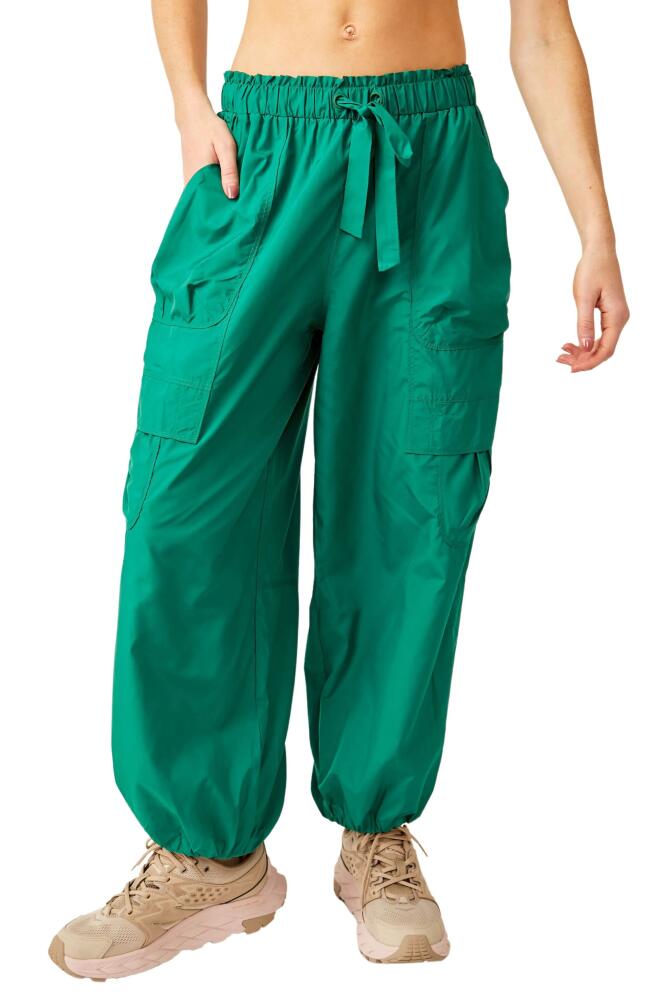 FP Movement by Free People Down to Earth Relaxed Fit Waterproof Cargo Pants in Kelly Green Cover