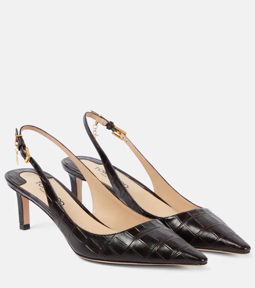 Tom Ford Leather slingback pumps Cover