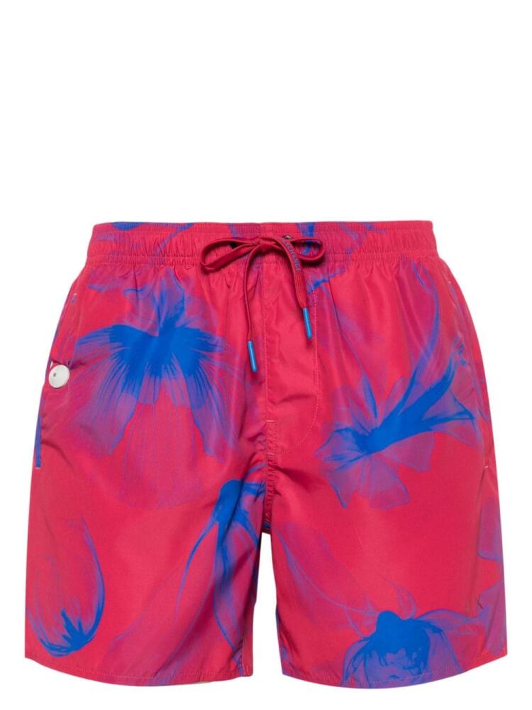 Armani Exchange floral-print swim shorts - Pink Cover