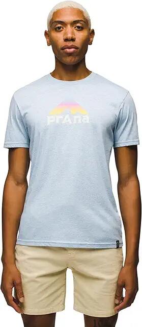 Prana Graphic Short Sleeve Tee Standard Fit (Crescent Bay Heather Paradigm) Men's Clothing Cover