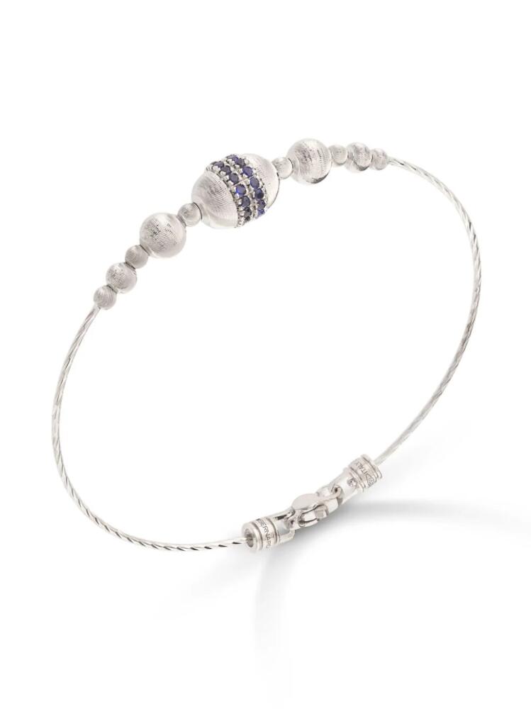 Officina Bernardi 18kt white gold Enigma sapphire bracelet - Silver Cover