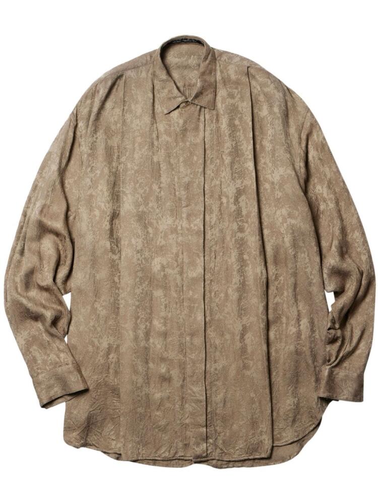 Julius Jacquard Prayer shirt - Neutrals Cover