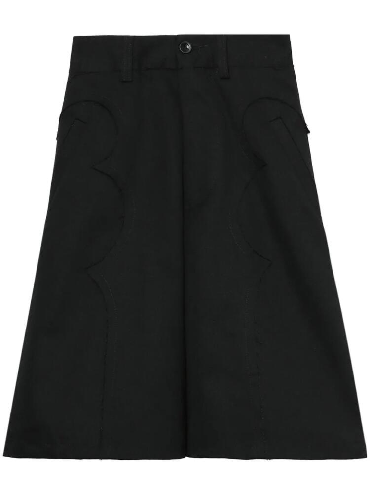 Maison Margiela flared chino shorts - Black Cover