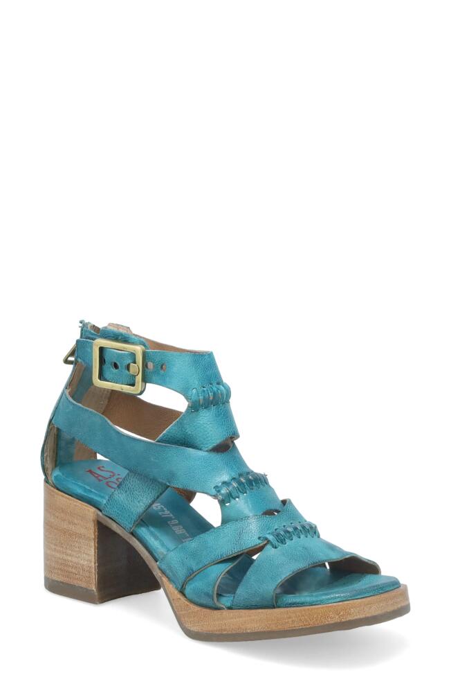 A. S.98 Alfred Ankle Strap Sandal in Emerald Cover