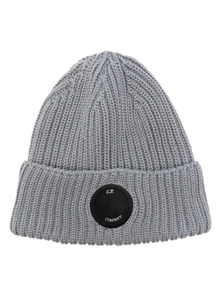 C.P. Company Lens detail beanie hat - Grey Cover