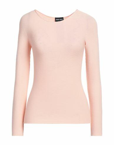 Giorgio Armani Woman Sweater Light pink Viscose, Polyester Cover