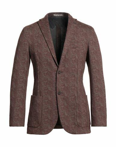 Cc Collection Corneliani Man Blazer Brown Cotton, Polyamide, Elastane Cover