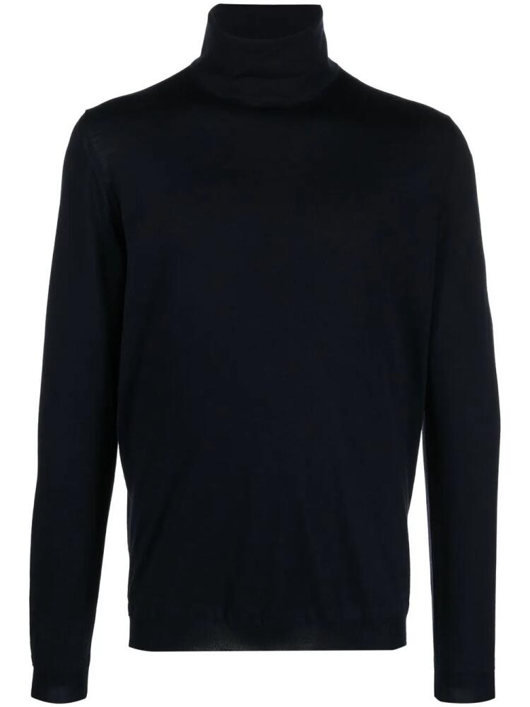 GOES BOTANICAL roll-neck knit jumper - Blue Cover