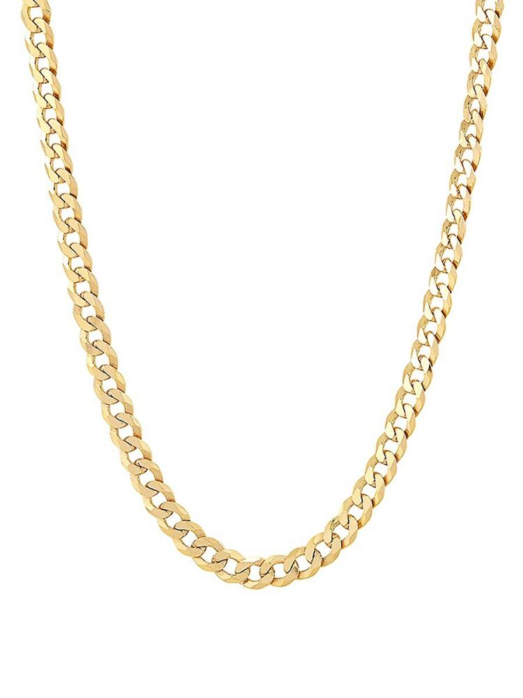 Saks Fifth Avenue Made in Italy Men's Basic 18K Goldplated Sterling Silver Curb Chain Necklace/24" Cover